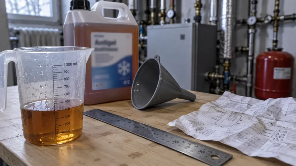 Antigel chauffage central : le bidon de 5 litres qui ne convient pas à tous les circuits