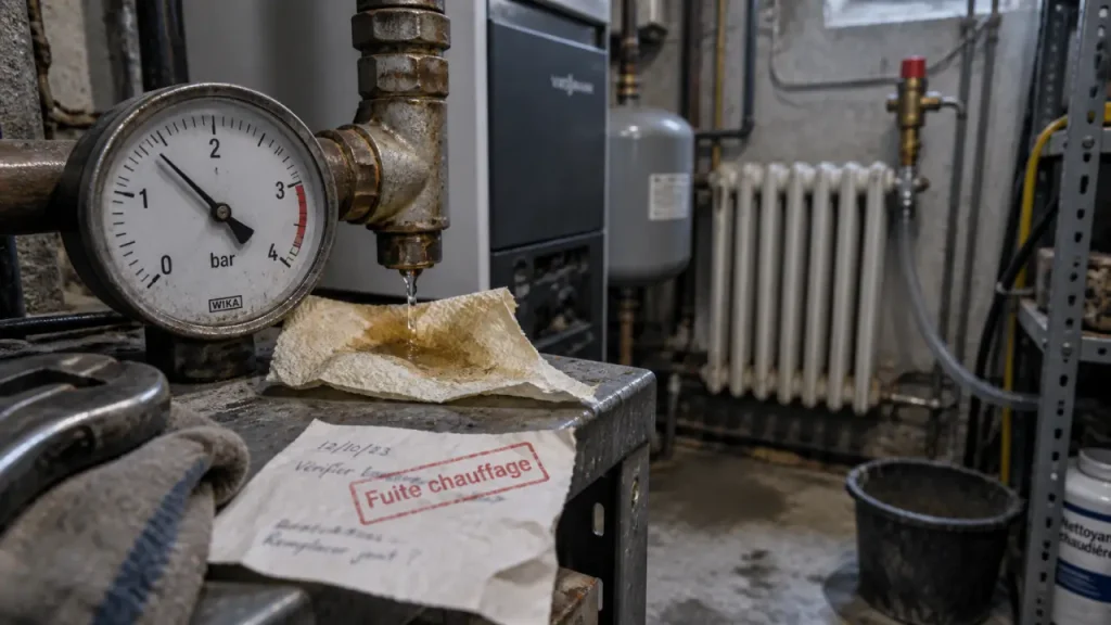 Fuite de chauffage central : quels signes, quelles vérifications et quelle méthode de détection ?