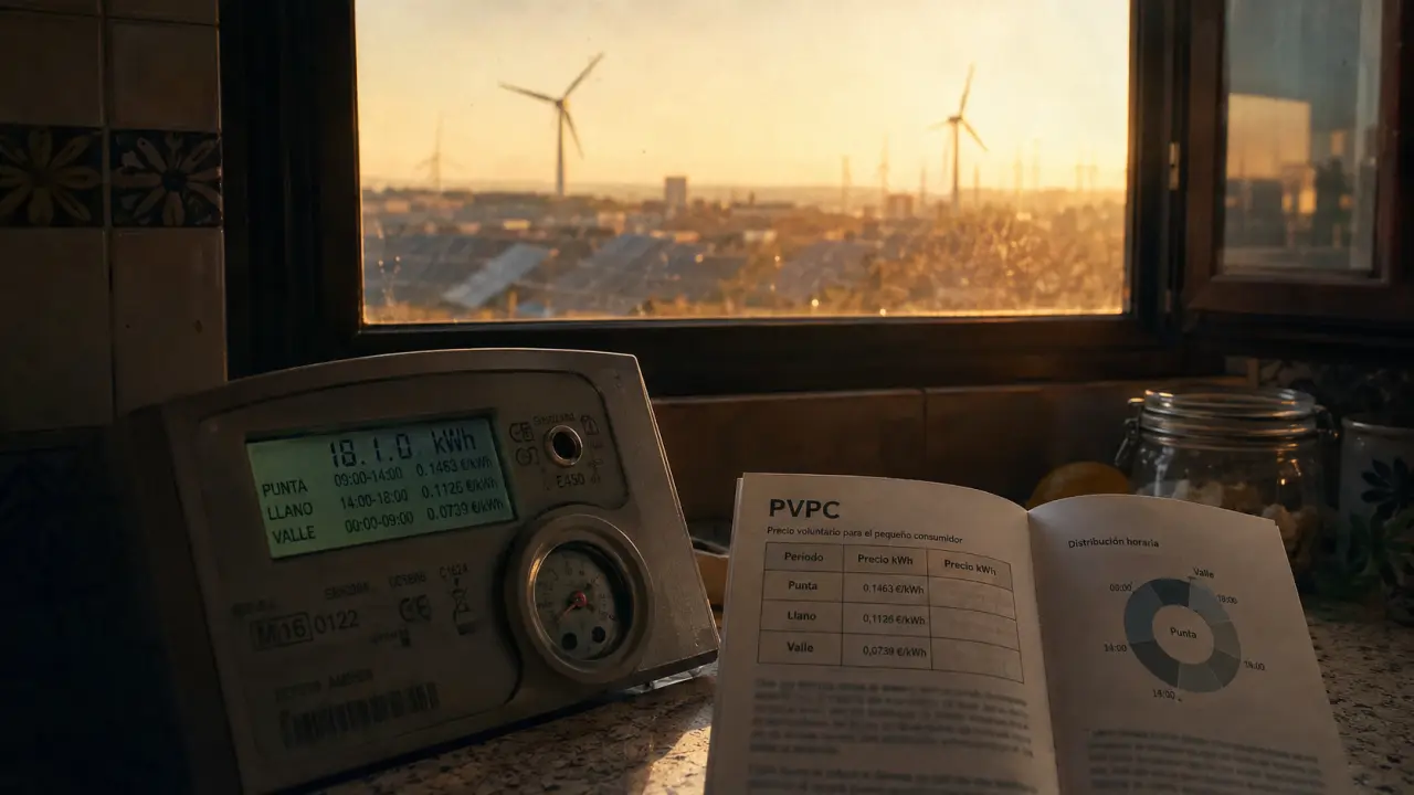 Électricité espagne : compteur PVPC, prix kWh et mix renouvelable