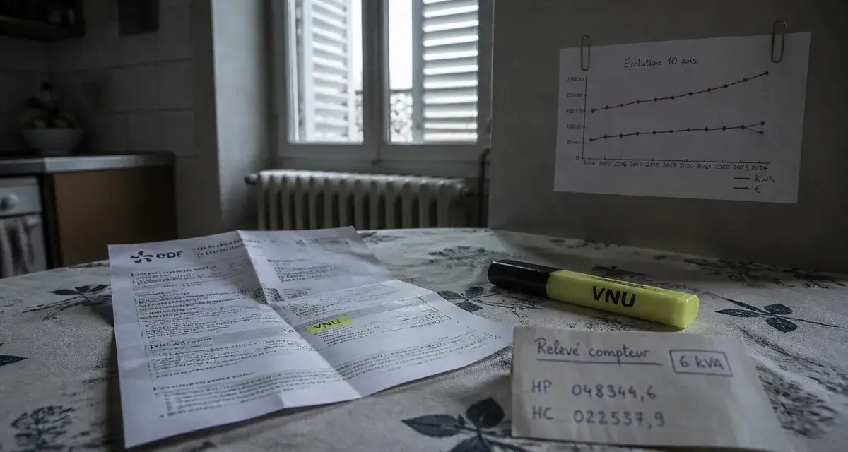 Évolution prix électricité 10 ans : facture et compteur
