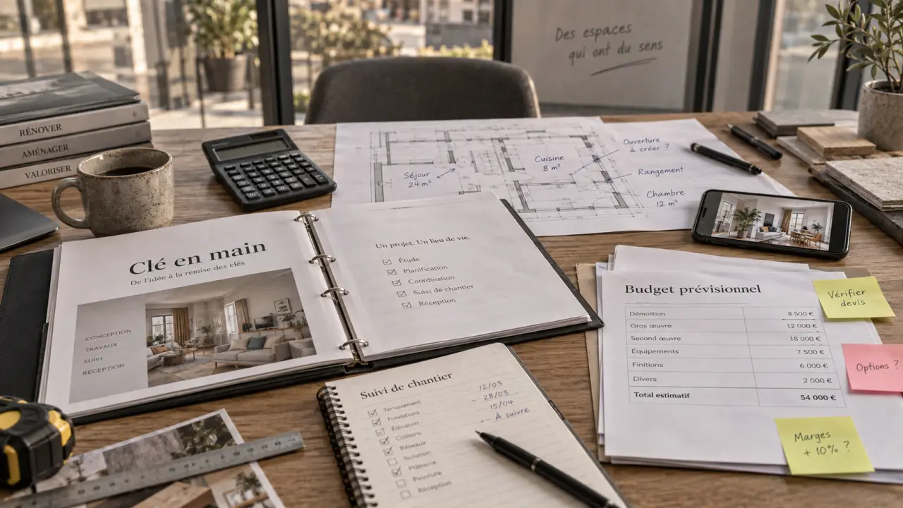 Investissement immobilier clé en main : calcul du rendement en bureau