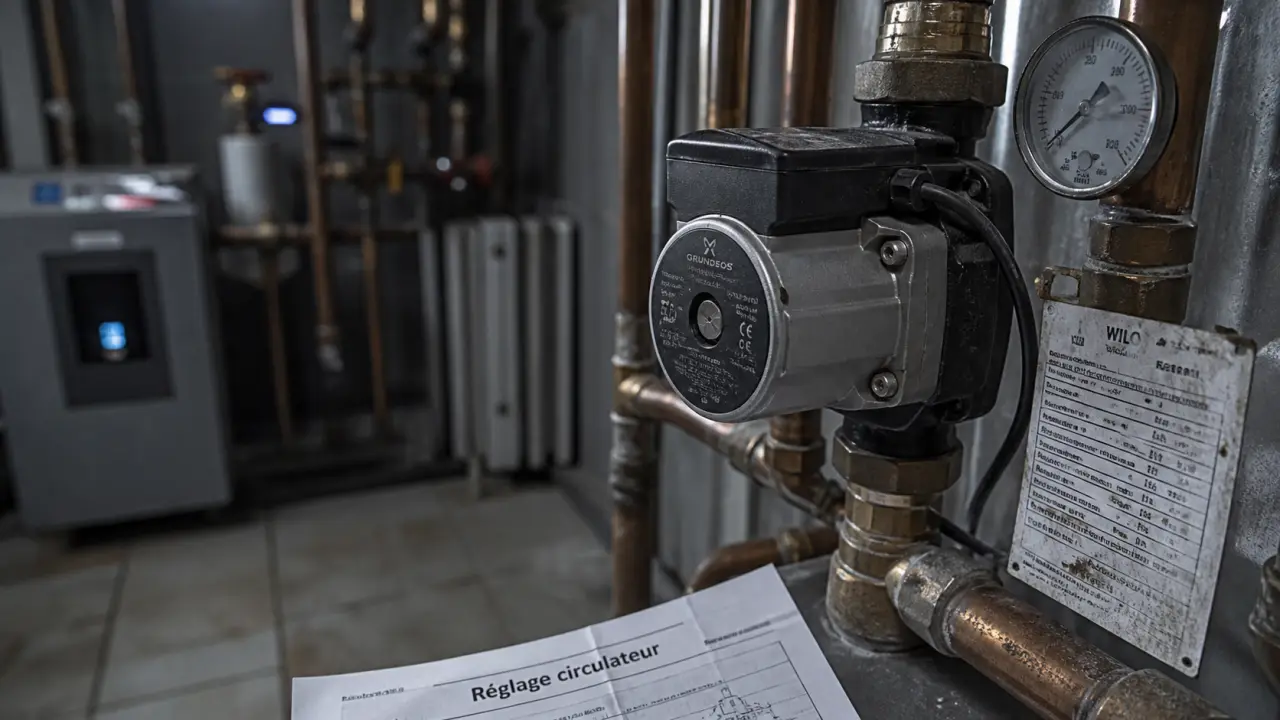 Circulateur de chauffage central : réglage pour radiateurs chauds
