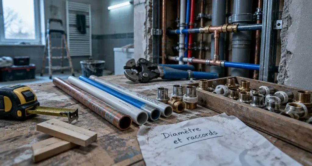 Tuyau de plomberie : le bon diamètre dépend du débit et de l’usage