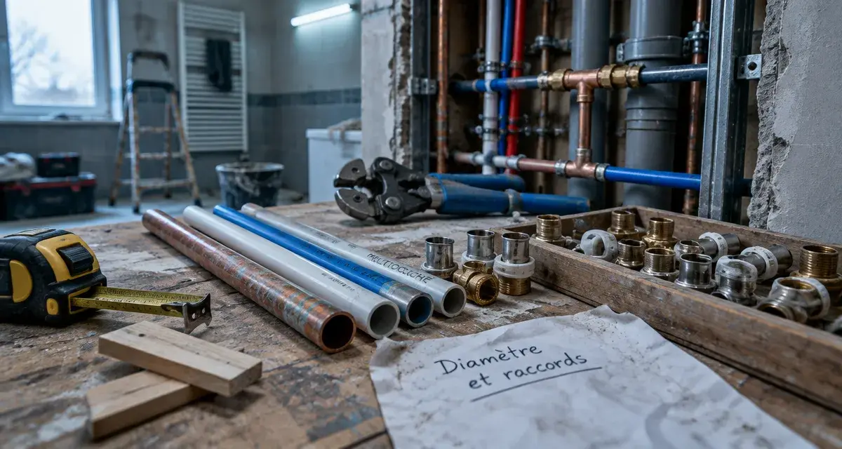 Tuyau de plomberie : diamètre adapté au débit et à l’usage